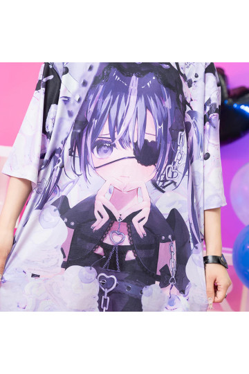 Love Girl T-shirt Violet ACDC RAG