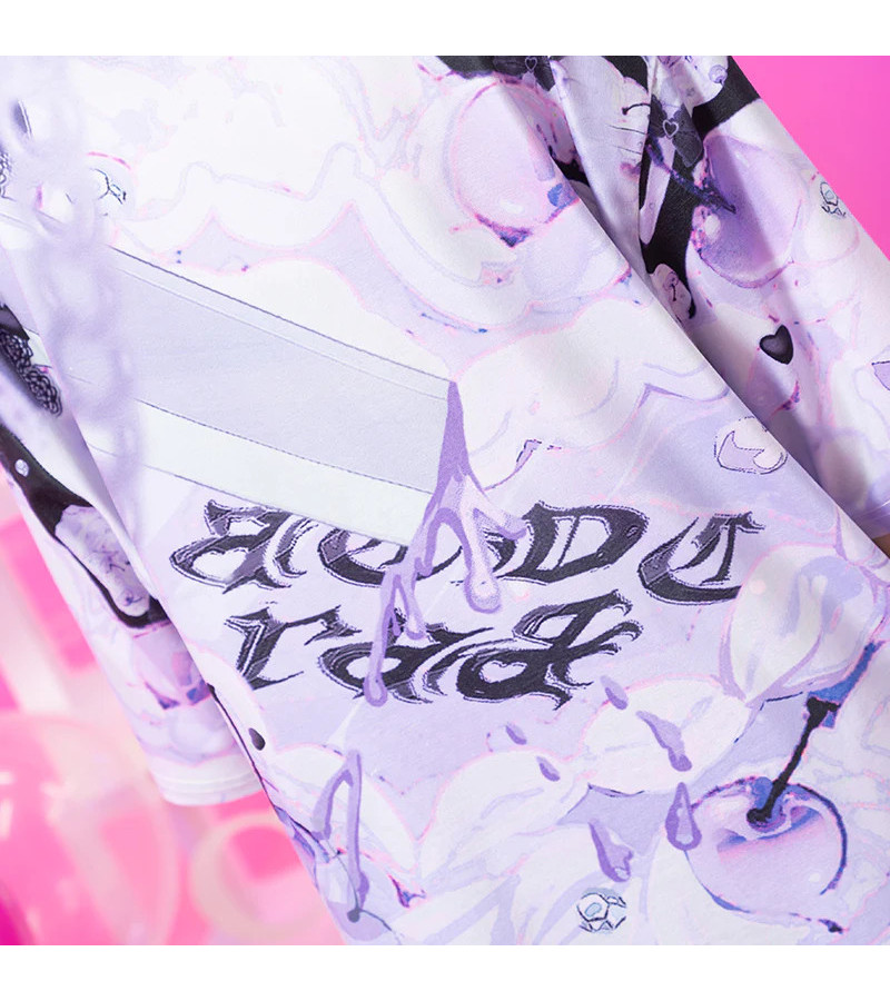 Purple Love Girl T-shirt ACDC RAG