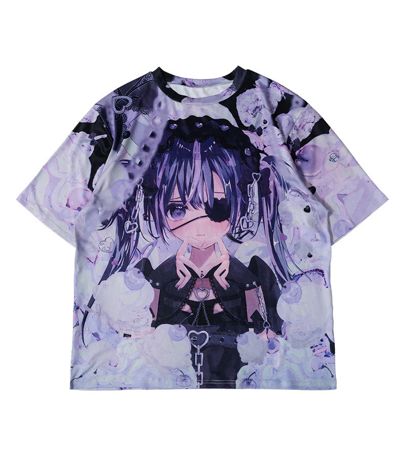 Love Girl T-shirt Violet ACDC RAG