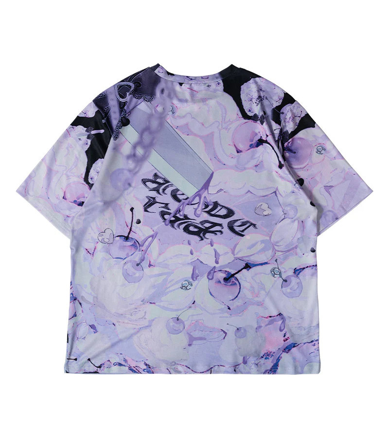 Love Girl T-shirt Violet ACDC RAG