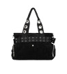 Grand Sac A Main Velours Noir Sweet Revenge
