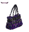 Grand Sac à Main Punk Tartan Violet