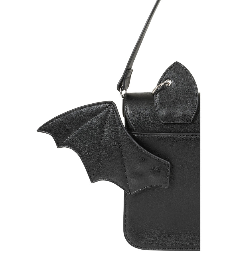 Black Bat Wings Catacomb Handbag