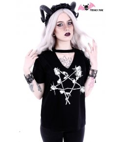 T-shirt Rose Pentagram Col V