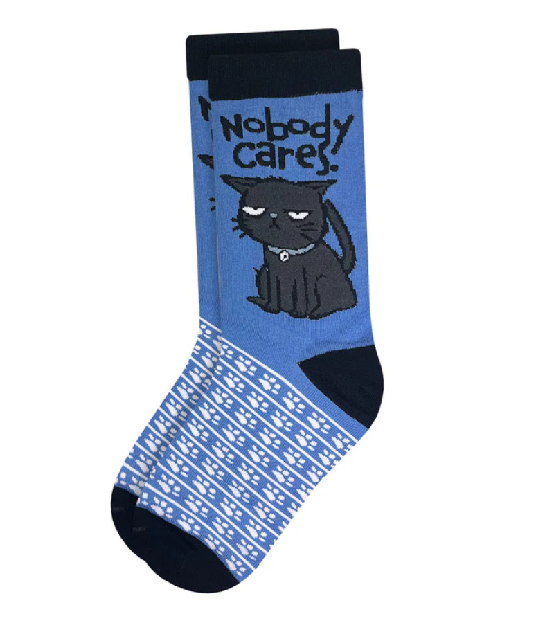 Chaussettes Chat Nobody Cares
