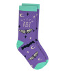 You Got This Moth Purple Socks