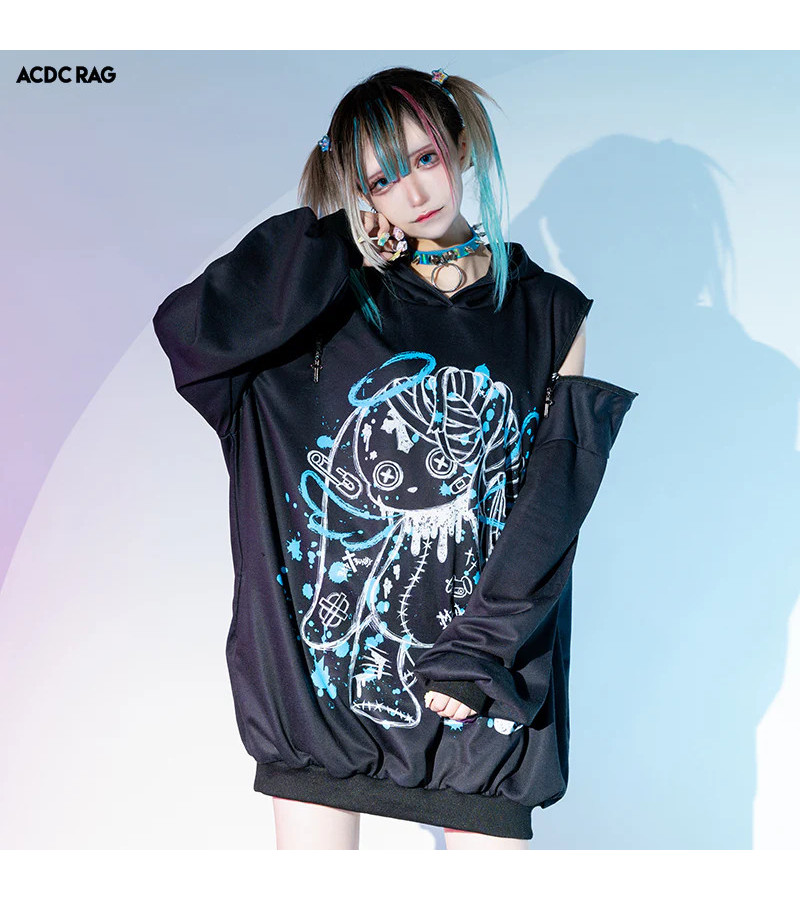 Blood Mill Blue Bunny Hoodie ACDC RAG