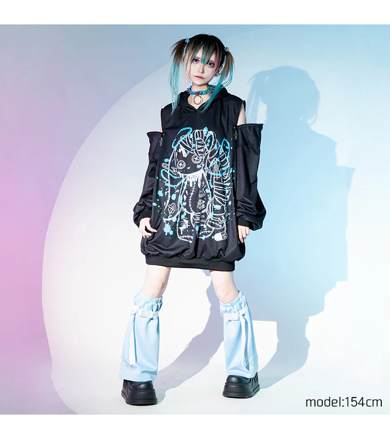 Blood Mill Blue Bunny Hoodie ACDC RAG