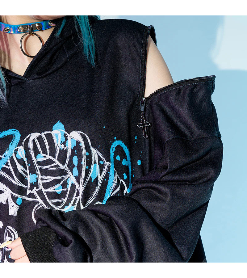 Blood Mill Hoodie Lapin Bleu ACDC RAG