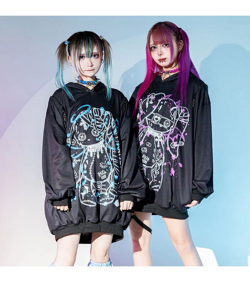 Blood Mill Blue Bunny Hoodie ACDC RAG