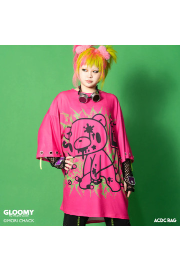 Gloomy Pink Vivid Huge T-Shirt ACDC RAG