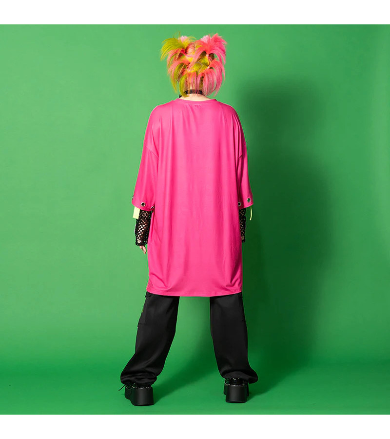 T-shirt Oversized Vivid Gloomy Rose Fuchsia ACDC RAG