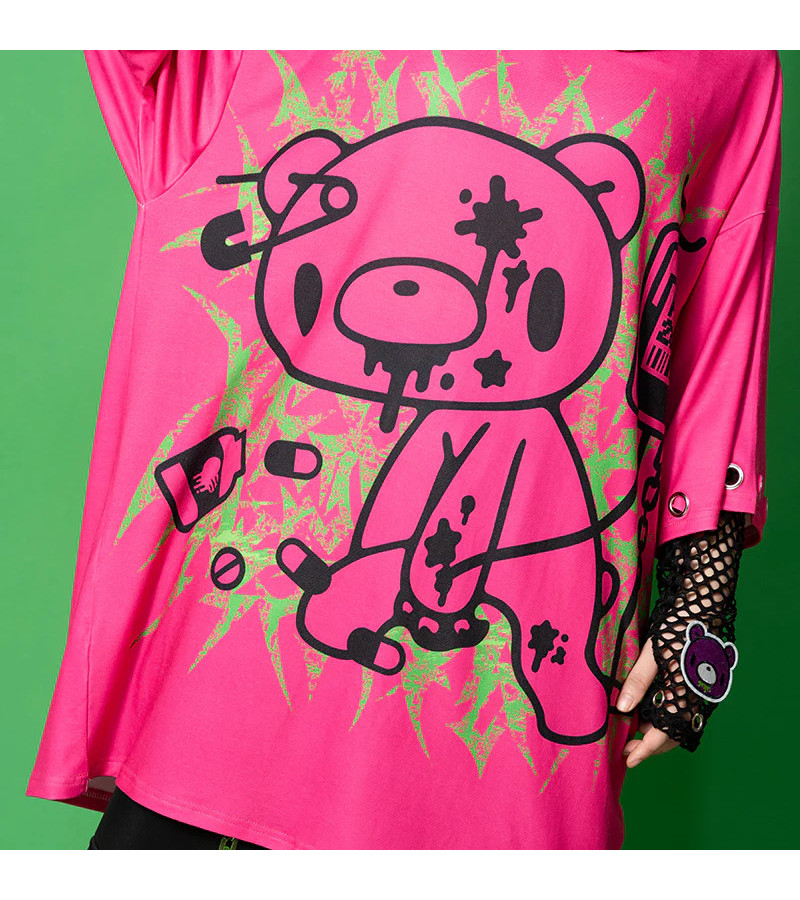 T-shirt Oversized Vivid Gloomy Rose Fuchsia ACDC RAG
