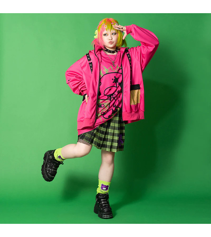 T-shirt Oversized Vivid Gloomy Rose Fuchsia ACDC RAG