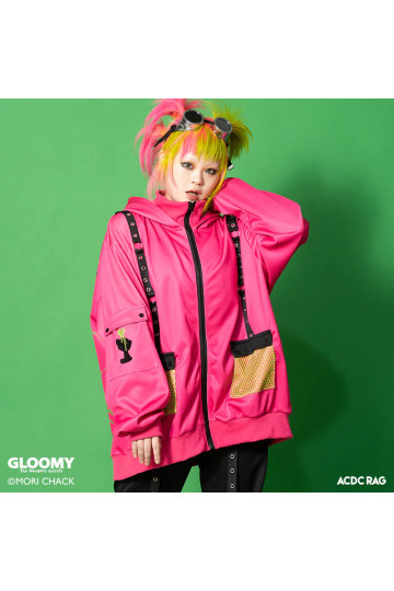 Gloomy Pink Vivid Mesh Jacket ACDC RAG