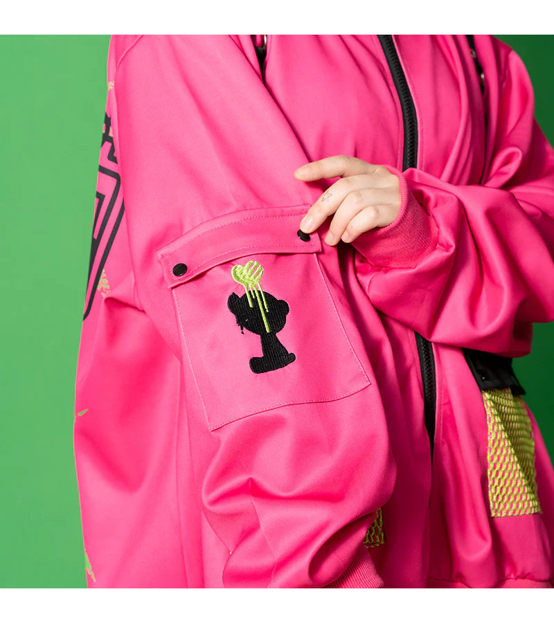 Veste Oversized Vivid Gloomy Rose Fuchsia ACDC RAG