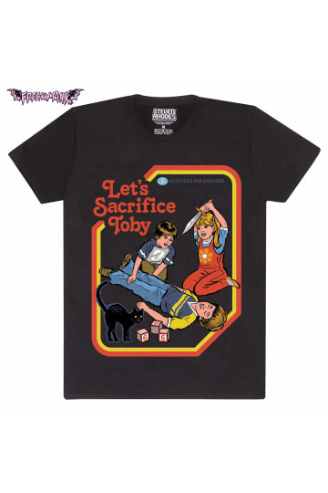 T-shirt Steven Rhodes Let's Sacrifice Toby - Freaky Pink