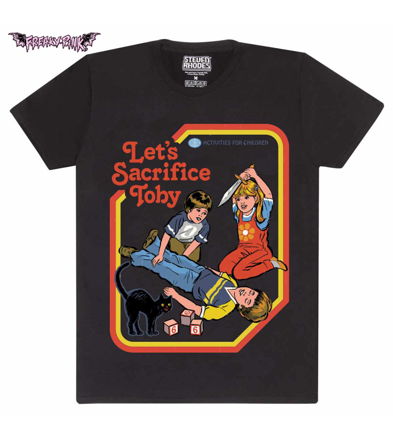 T-shirt Steven Rhodes Let's Sacrifice Toby - Freaky Pink