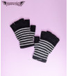 Gants Petites Rayures Grises Noires