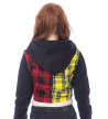 Veste Courte Tartan Rouge Et Jaune