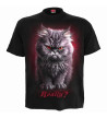 Spiral Cattitude Gothic Unisex T-shirt - Freaky Pink