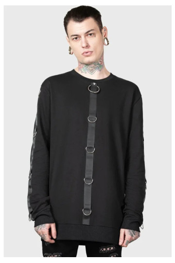 Pull Hades Noir Avec Anneaux