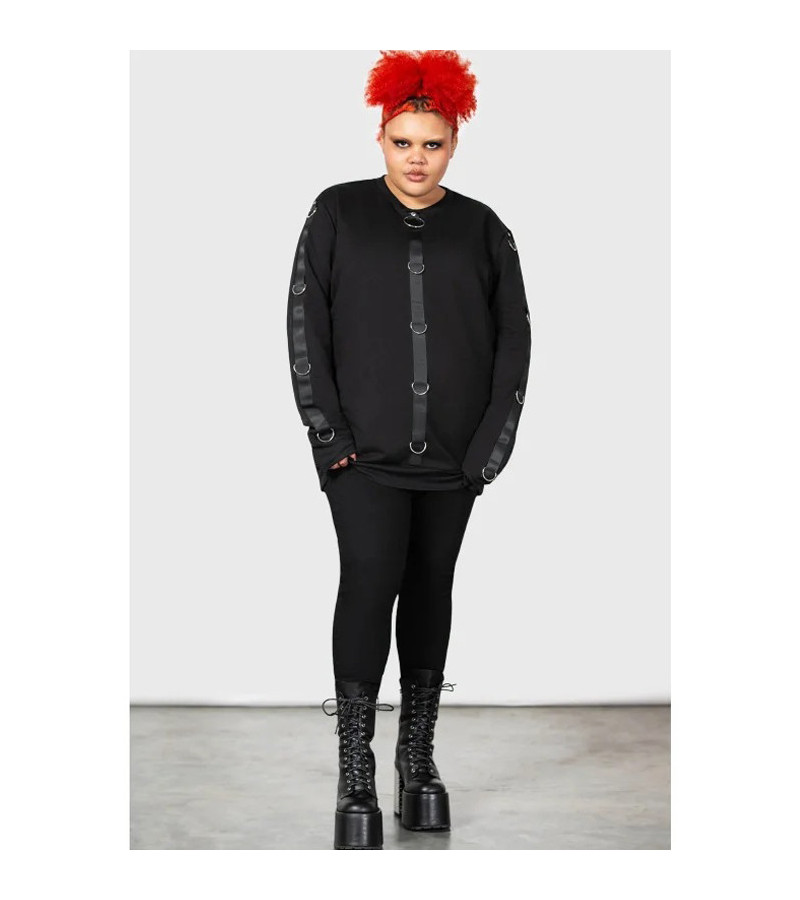 Pull Hades Noir Avec Anneaux