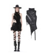 Punk Asymmetric Top With Holes And Lacing