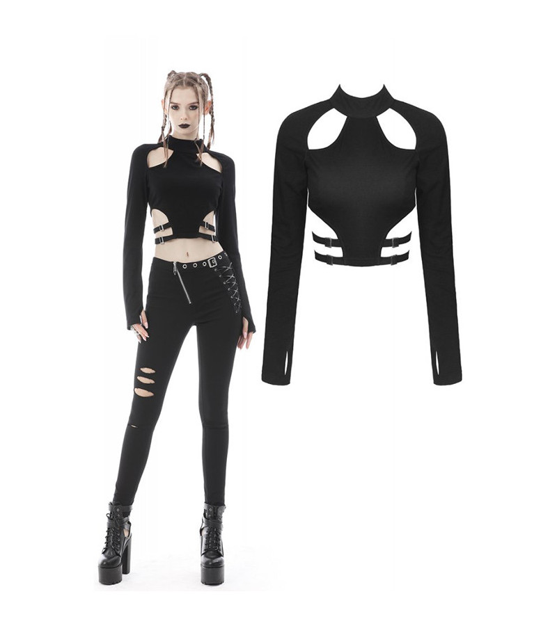 Punk Rebel Cutout Top