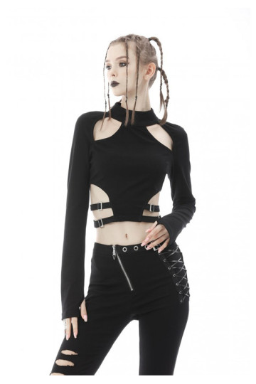Punk Rebel Cutout Top