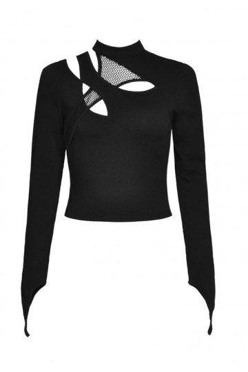 Punk Rock Sexy Hollow Out Top