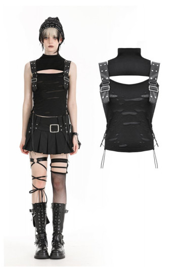 Débardeur Punk Déchiré