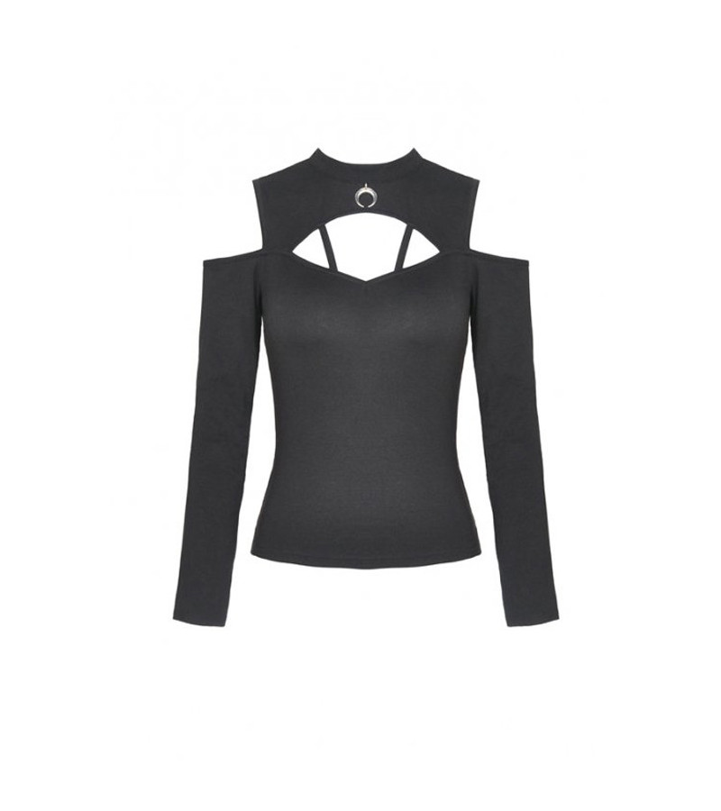 Moon Black Goth Top