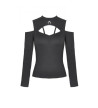 Moon Black Goth Top