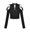 Top Gothique Laçage Et Sangles