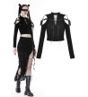 Gothic Long Sleeves Top With Lacing