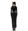 Gothic Long Sleeves Top With Lacing