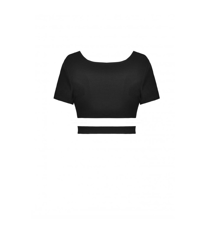 Crop Top Coeur Damier