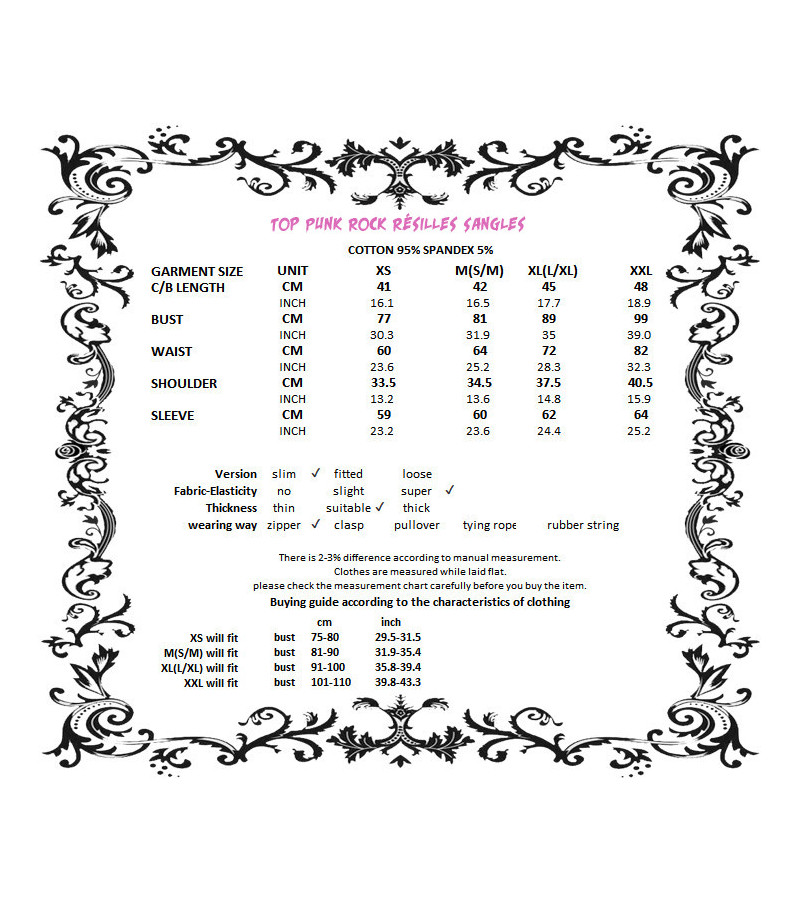 Punk Rock Long Sleeves Black Fishnet Top