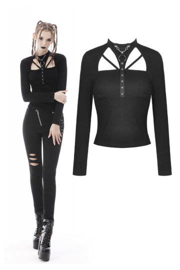 Punk Rock Top With Chains