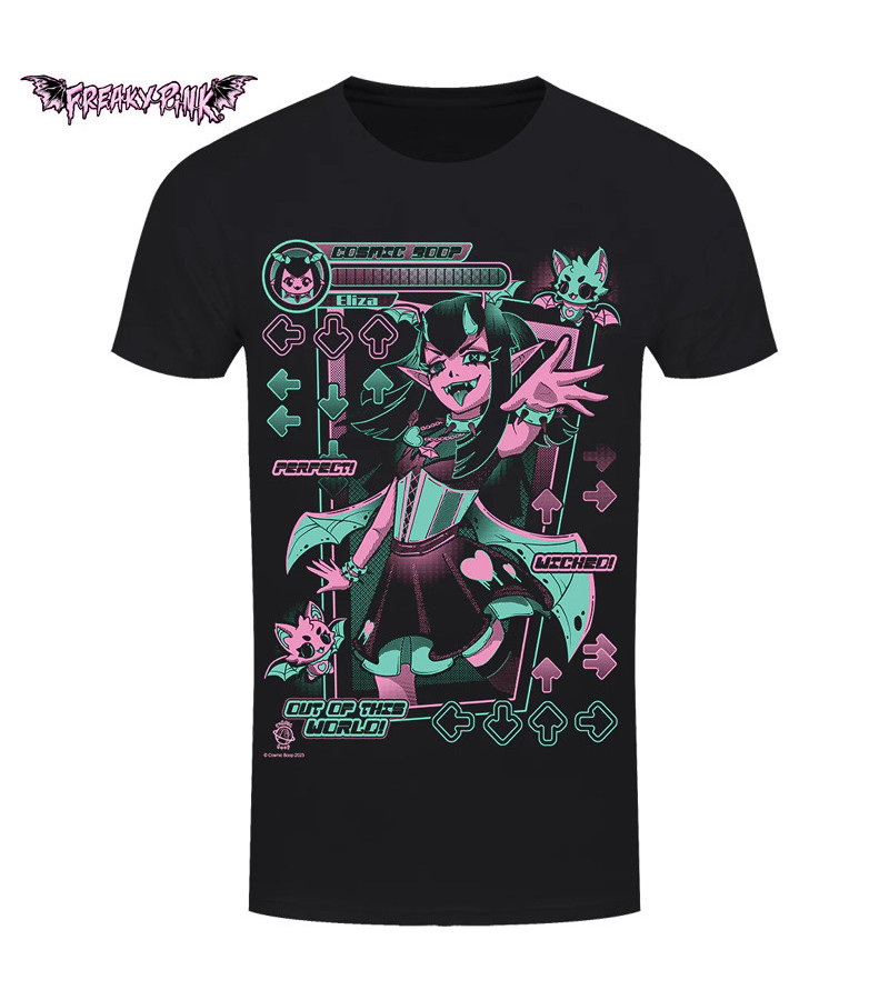 T-shirt Kawaii Démone DDR Cospic Boop- Freaky Pink