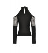 Goth Top Avec Résilles