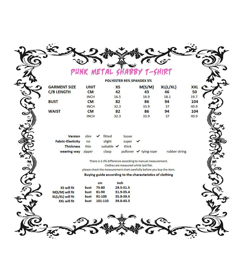 Punk Metal Shabby T-shirt