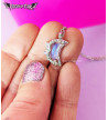 Iridescent Moon Necklace - Freaky Pink