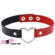 Choker rouge et noir