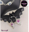 Boucles D'Oreilles Yeux Roses Freaky Pink