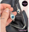 Boucles D'Oreilles Yeux Bleus Freaky Pink
