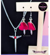 Boucles D'Oreilles Coeurs Brisés Freaky Pink
