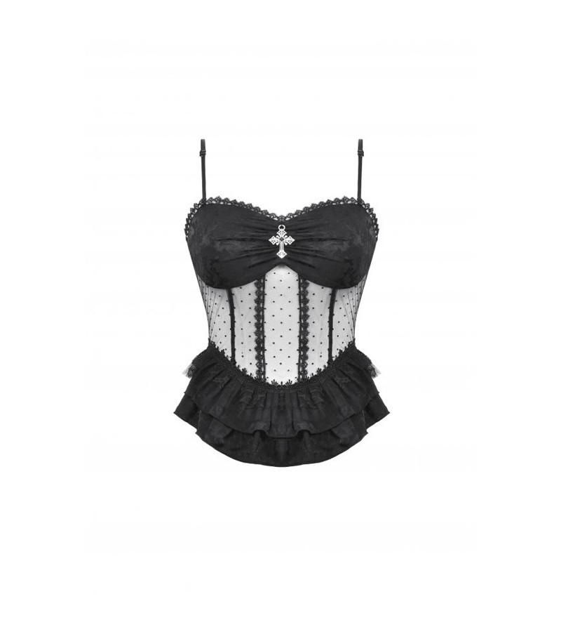 Sexy Gothic See Through Black Corset