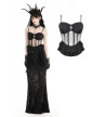 Corset Gothique Noir Transparent